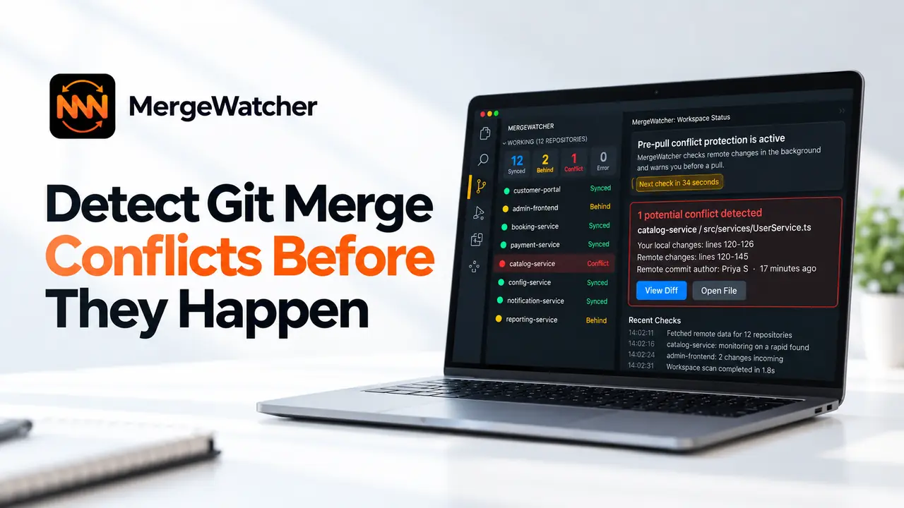 MergeWatcher – Detect Git Conflicts Before Pull or Merge